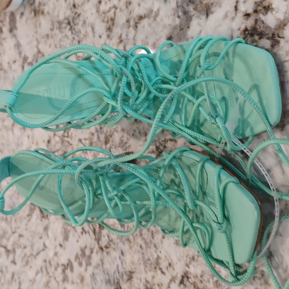 Schutz Heyde Gladiator Ankle Wrap Stiletto Dress Women's Sandals sz 7 - Picture 4 of 8